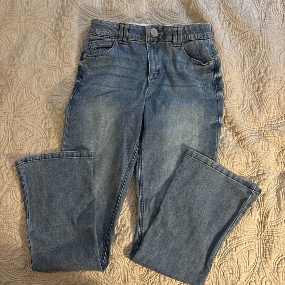 Democracy Ab Technology Jeans Womens 6 Blue Stretch Mid Rise Booty Lift
